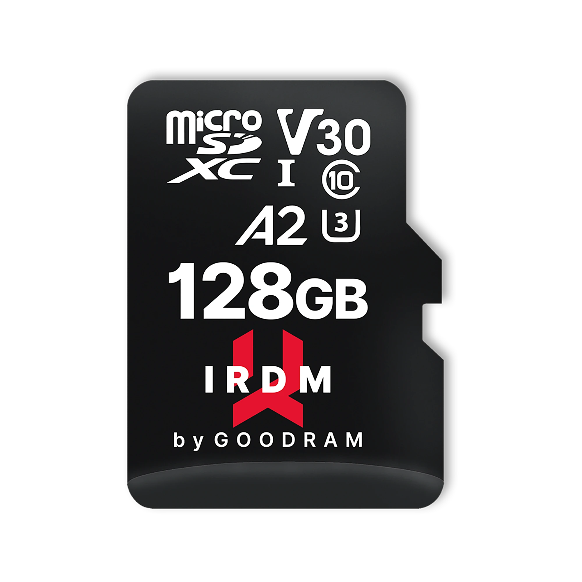 Goodram IRDM 128GB micro SDXC atminties kortelės stambus planas