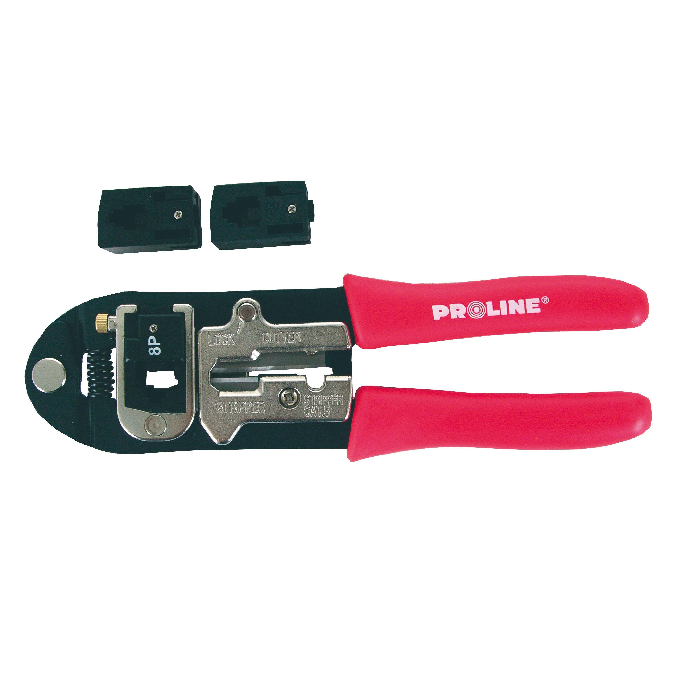 Proline Pro-Line RJ45 RJ12 RJ11 28 489 telefono užspaudimo replės