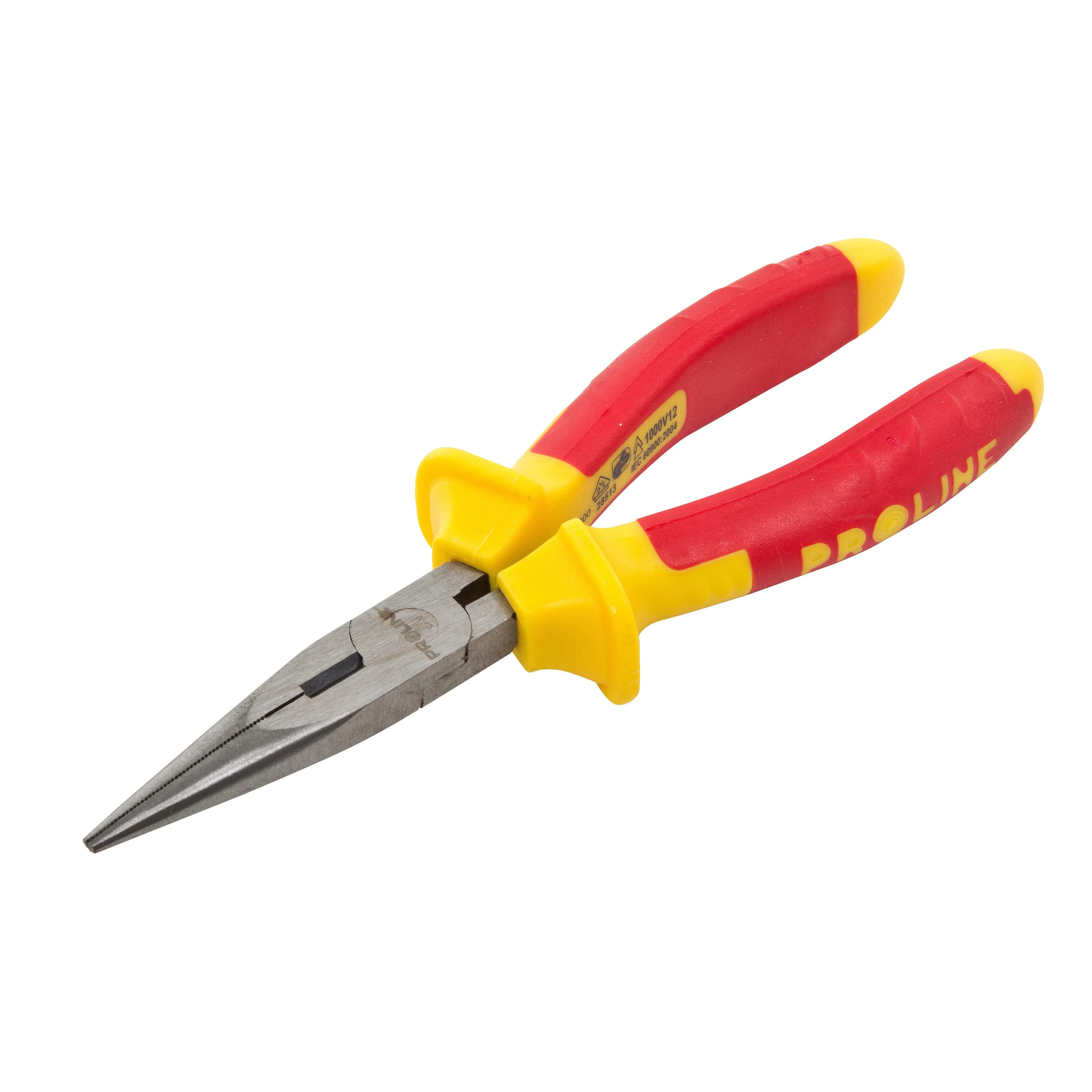 Szczypce „Electrotech“ pusapvalės replės CV formos, 160 mm, 1000 V, „Proline“