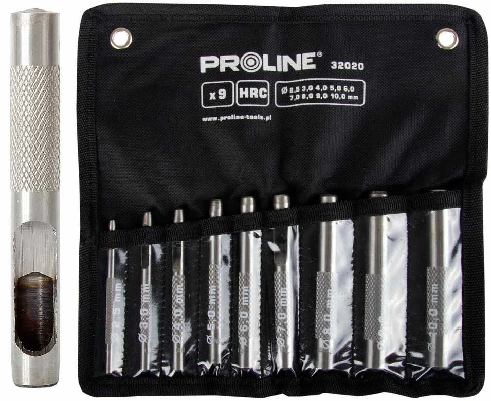 Zestaw Rinkinys Odinių skylmušų rinkinys, 15 dalių, 2,0–22,0 mm, HRC, proline