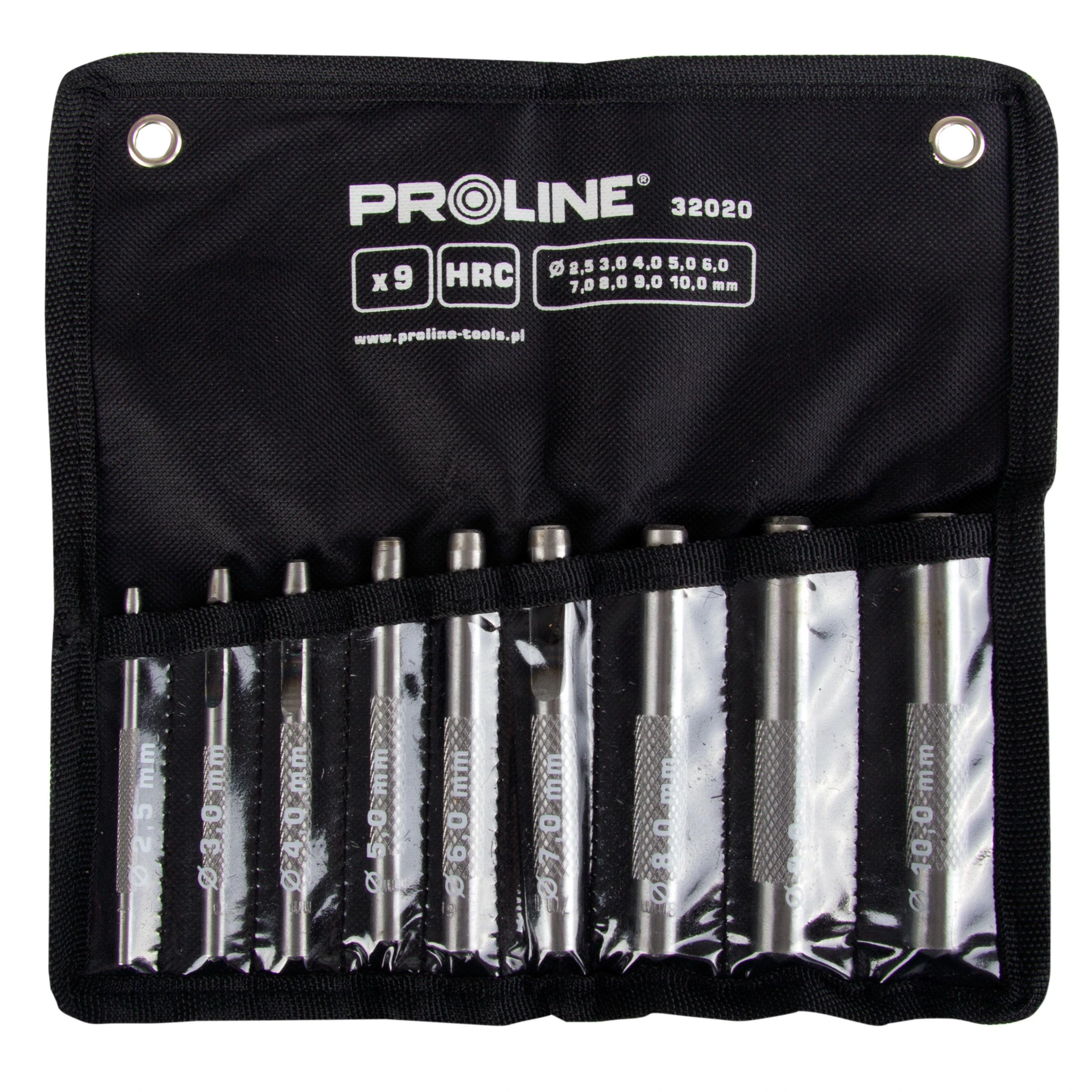 Zestaw Rinkinys Odinių skylmušų rinkinys, 15 dalių, 2,0–22,0 mm, HRC, proline