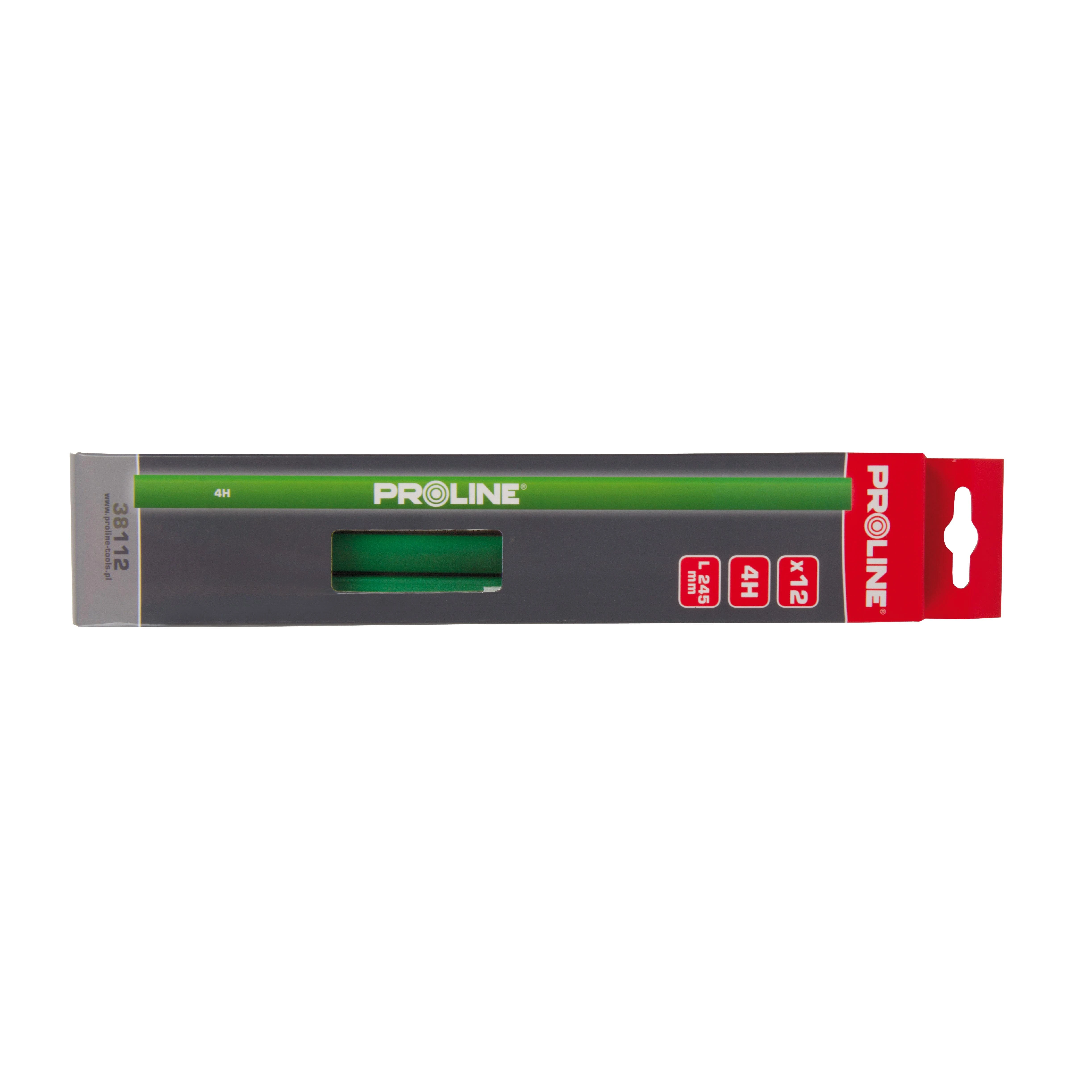 Ołówki 4 žalių mūrininkų pieštukų rinkinys, 12 vnt., proline
