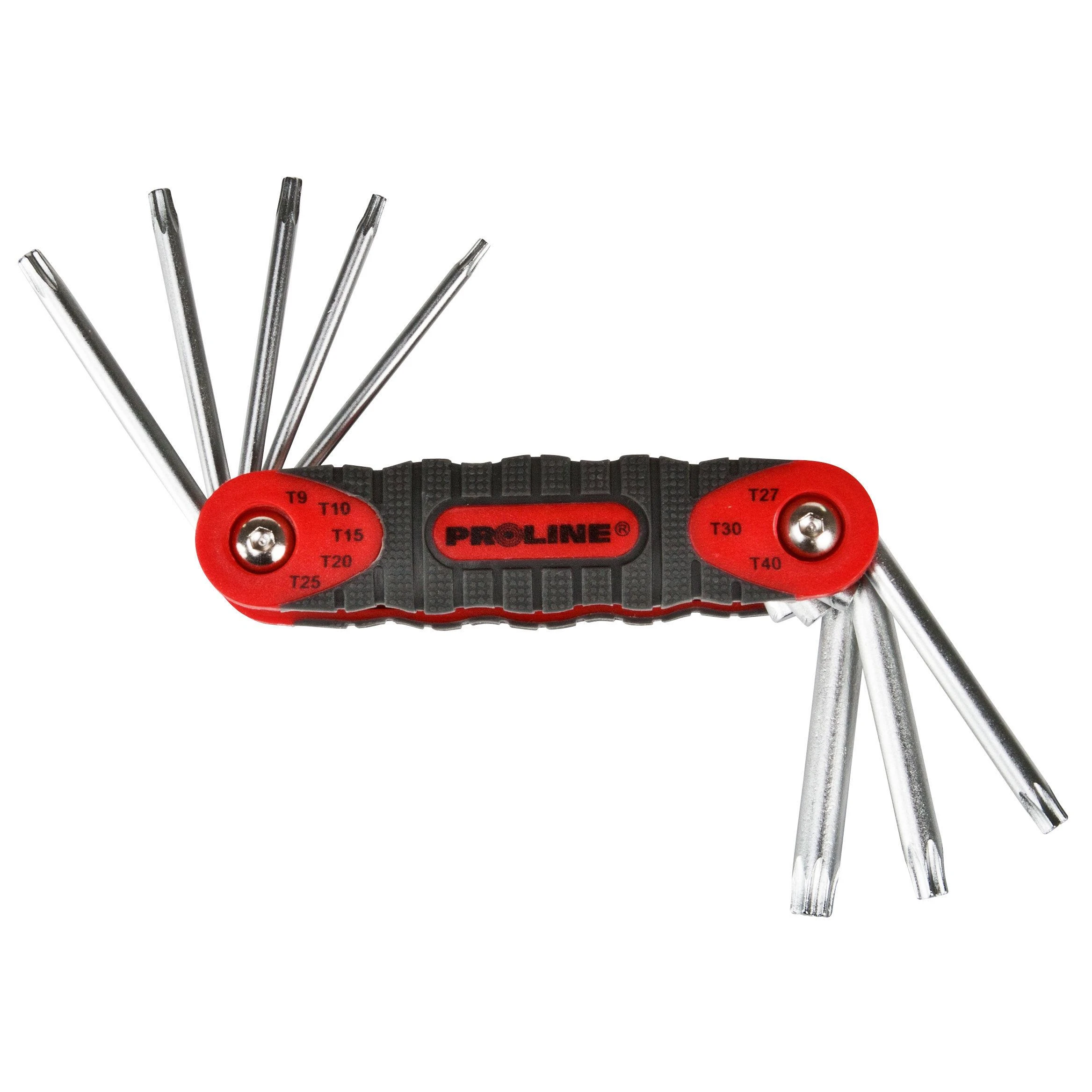 Klucze Torx T9-T40 raktai su mova, 8 vnt. rinkinys, proline