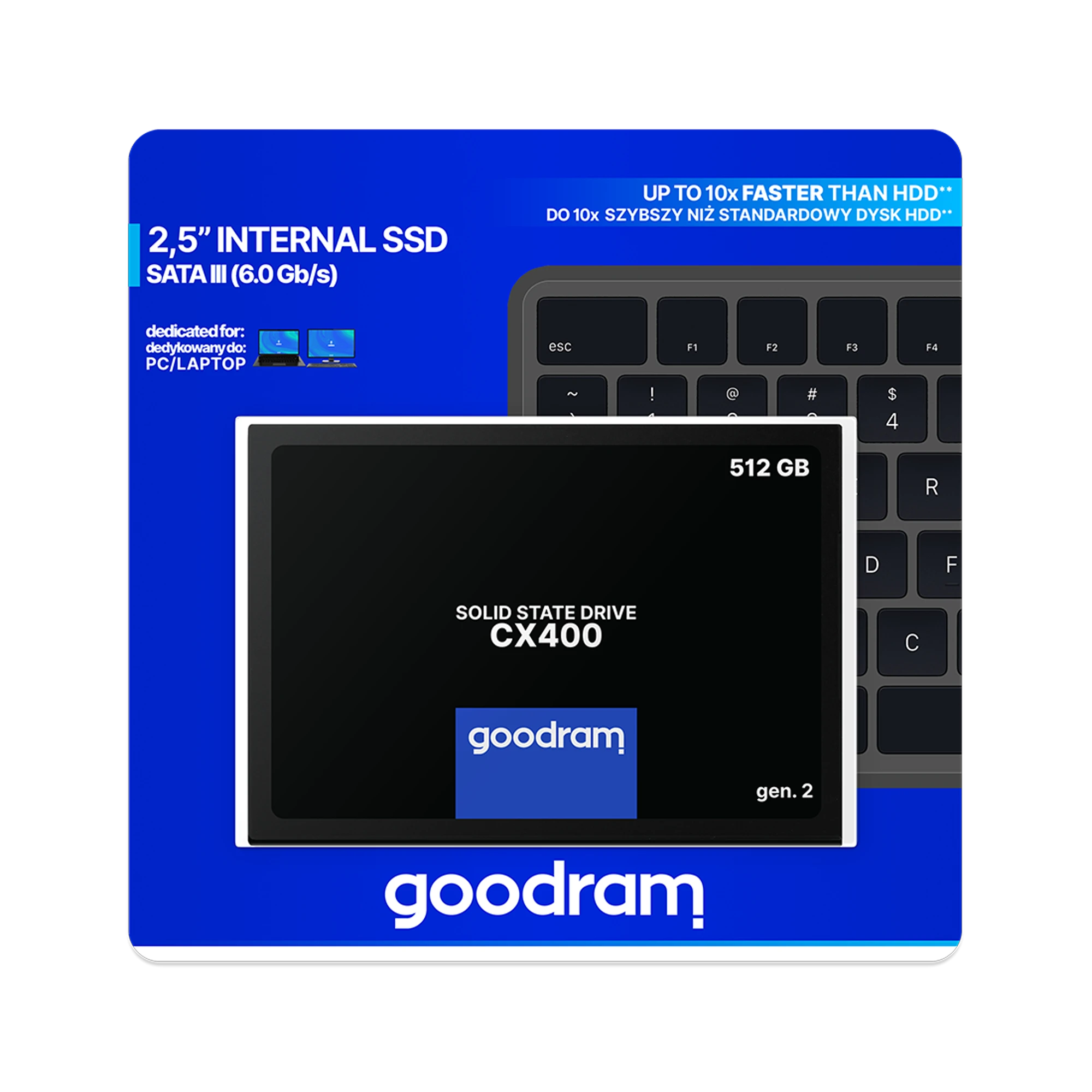 GOODRAM SSD 512GB CX400 G.2 2,5 SATA III