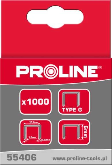 Zszywki Sąsagos g/11 tipo, 6 mm, 10,6 * 1,2 mm, 1000 vnt., proline