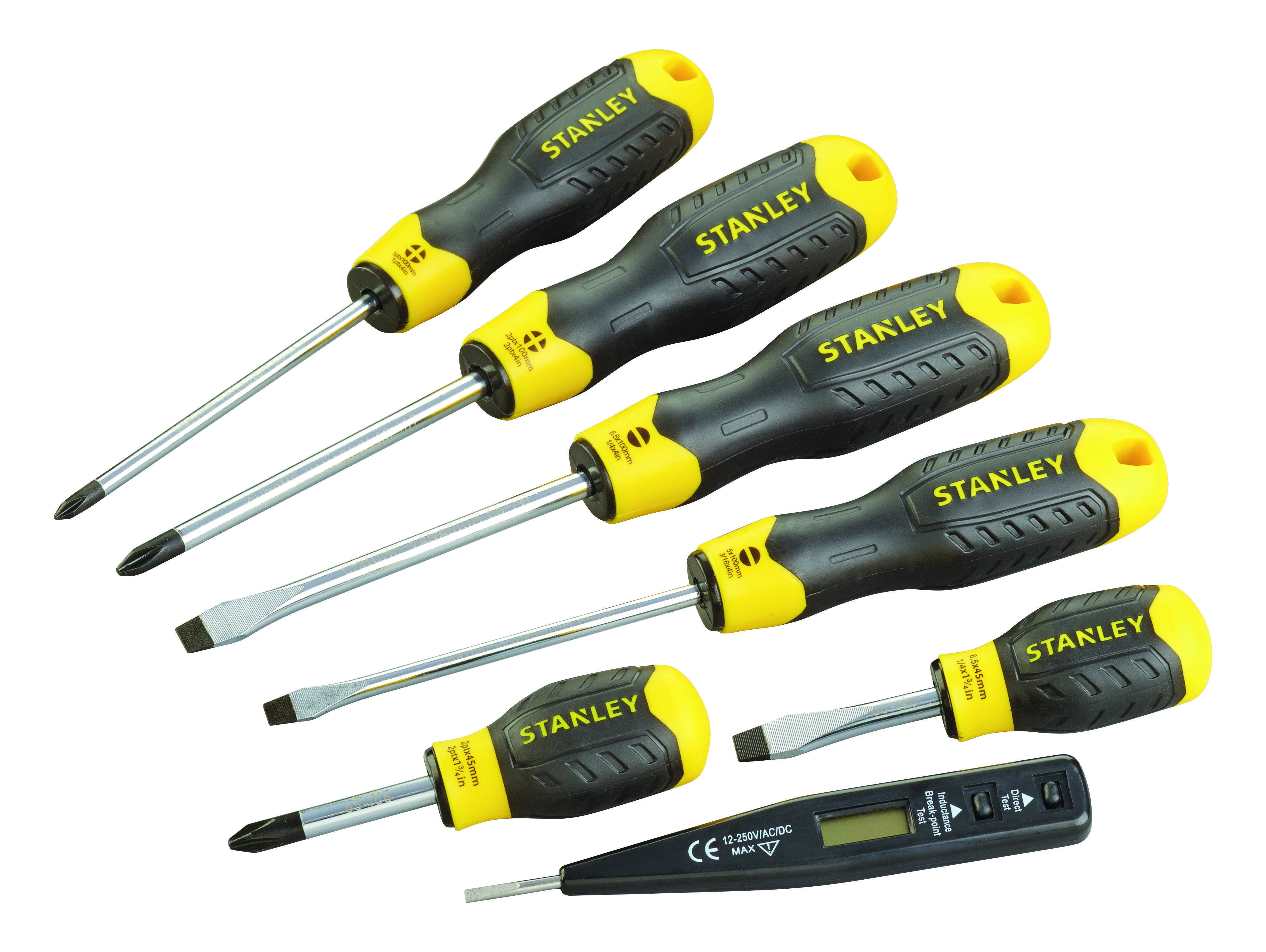 Atsuktuvų komplektas Stanley CUSHION GRIP; 7 vnt.