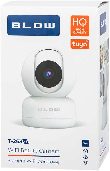 BLOW WiFi 3MP T-263 V2 kamera, Tuya pasukamas kūdikių monitorius