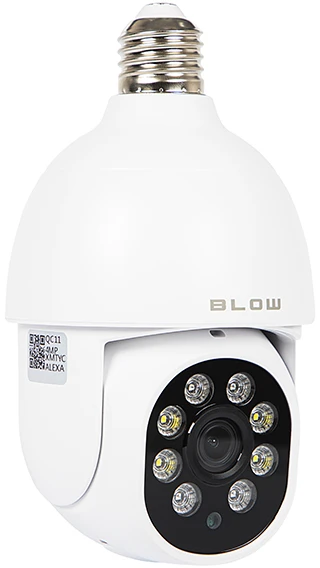 BLOW WiFi Tuya 4MP lemputės formos kamera T-834 besisukanti PTZ`