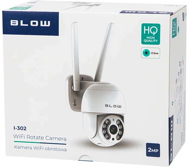 BLOW WiFi 2MP I-302 ICSEE kamera, pasukama PTZ