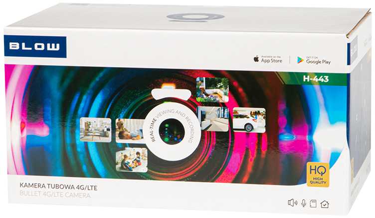 BLOW vamzdinė kamera 4G 3MP H-443 (Ekspozicinė prekė)