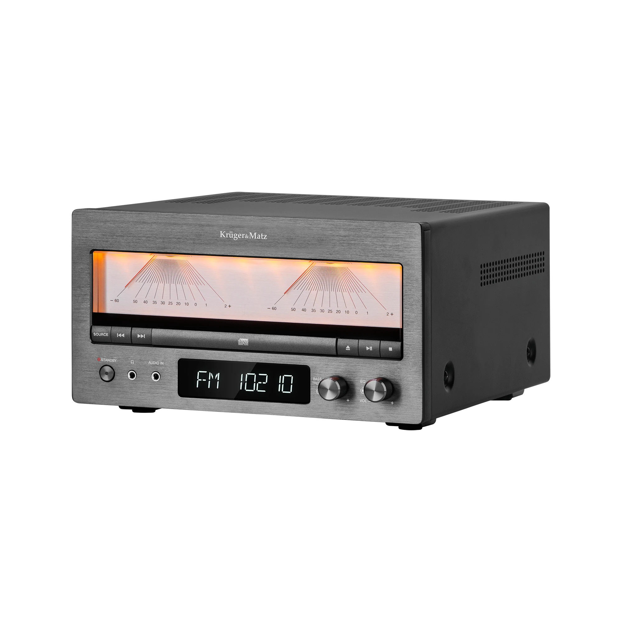 Kruger & Matz KM1995-A klasės A HiFi stiprintuvas - CD USB Bluetooth DAB+ skaitmeninis radijas FM
