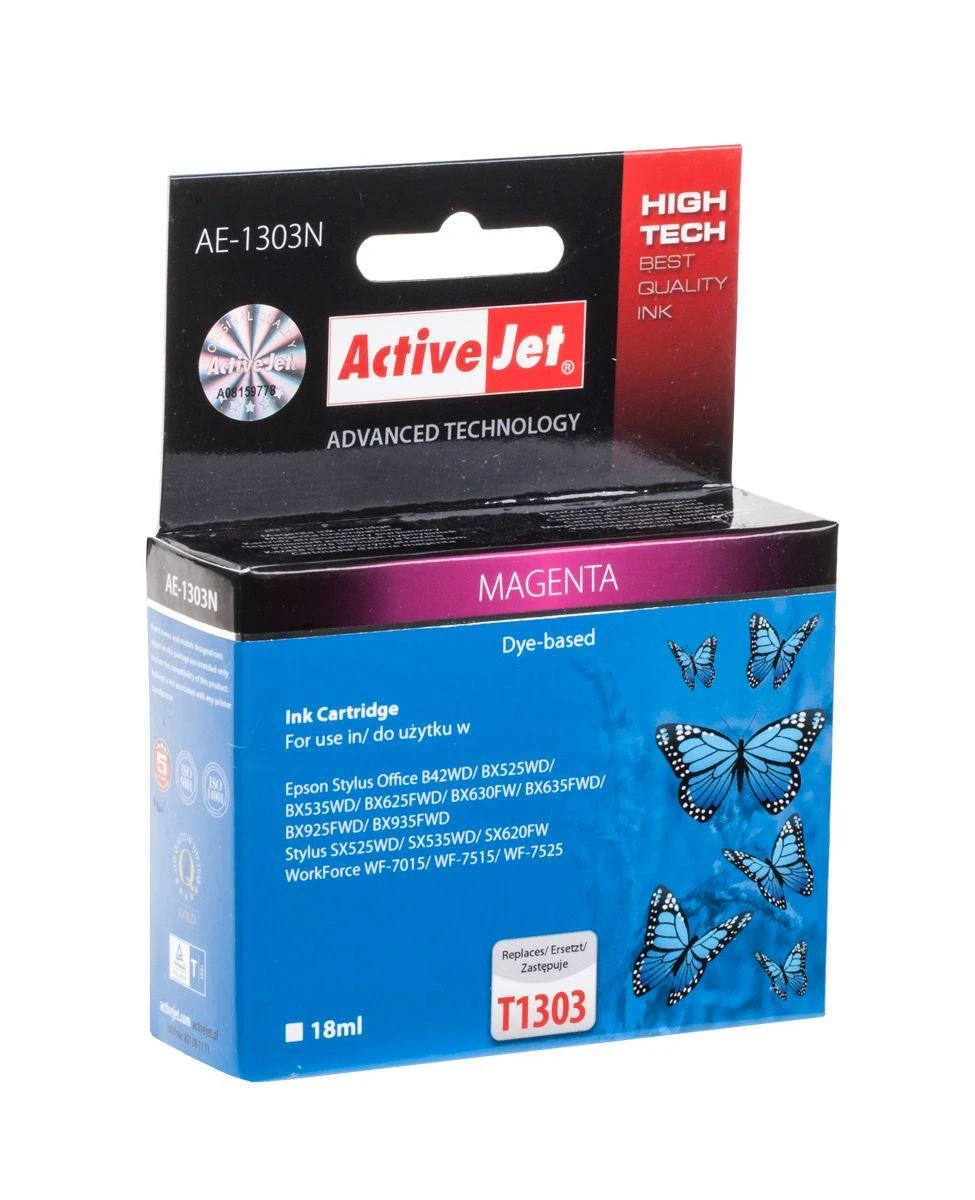 Spausdintuvo Rašalo Kasetė - Activejet AE-1303N Raudonas 18 ml