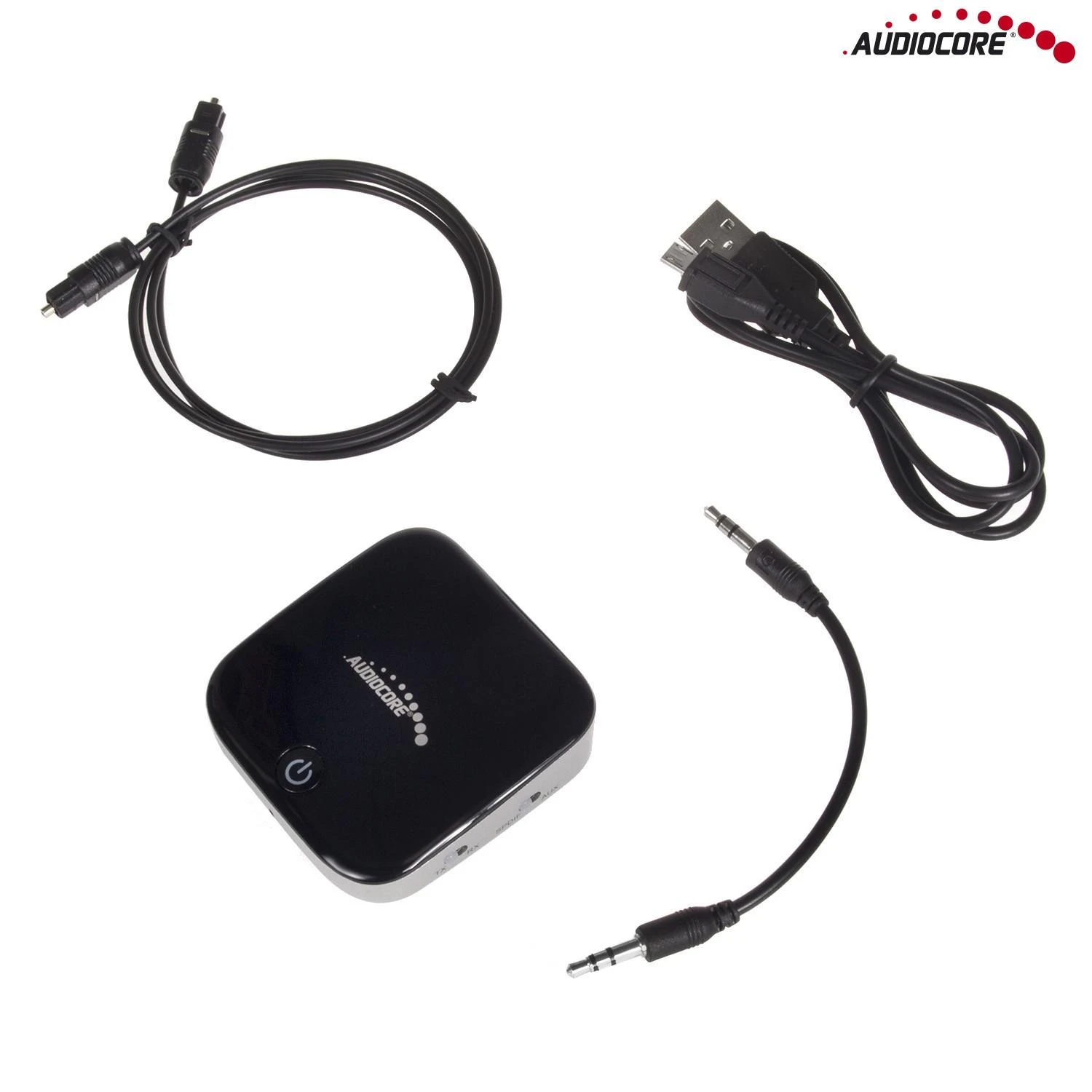 Audiocore Odbiornik Bluetooth 5.0 AUX Baseus Qiyin (juodas)