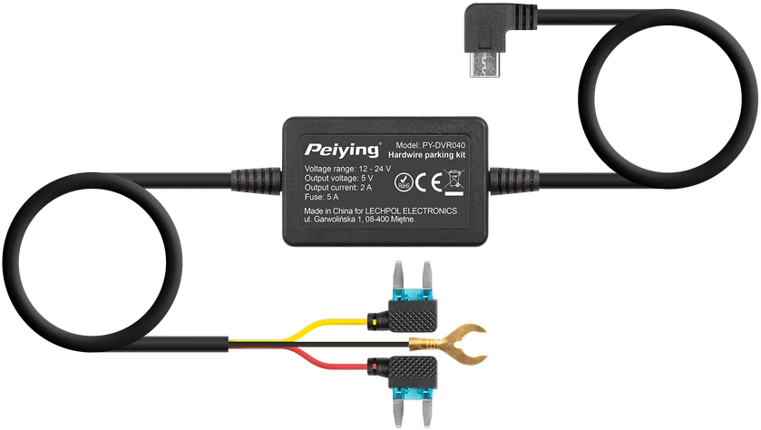 Peiying PY-DVR040 maitinimo adapteris su saugikliais