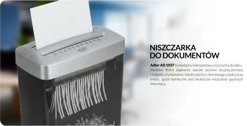 Adler AD 1037 dokumentų naikiklis