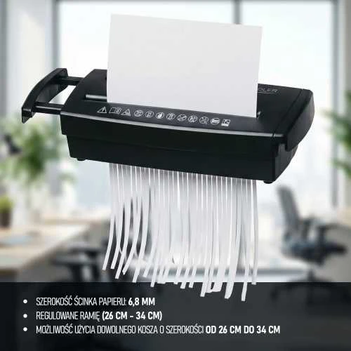 Adler Paper Shredder | AD 1040 | Juodas