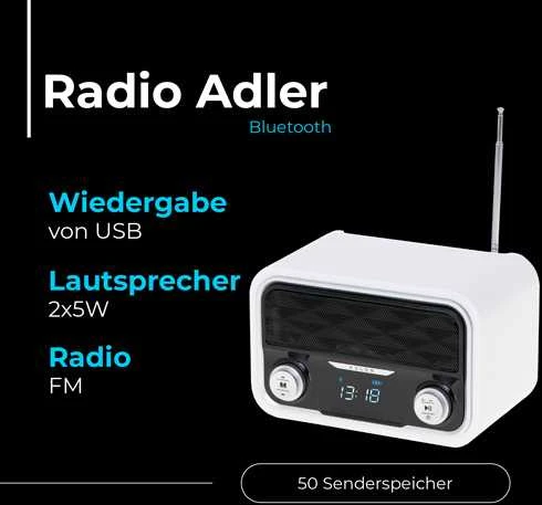 Adler AD 1185 Bluetooth radijas