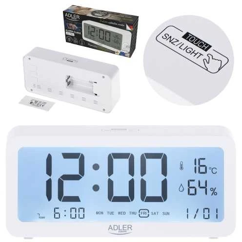 Adler | Žadintuvas | AD 1195w | Signalizacijos funkcija | Baltas