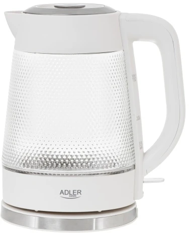Adler AD 1306 Elektrinis virdulys stiklinis | talpa 1,8 l | pašvietimas led