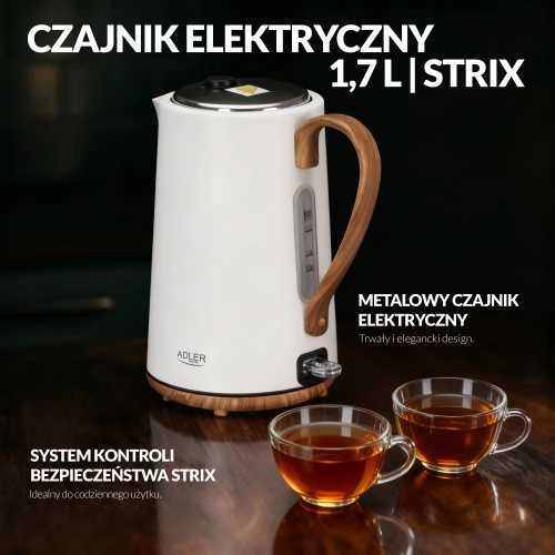 Elektrinis virdulys 1.7L ADLER AD-1352 (Ekspozicinė prekė)