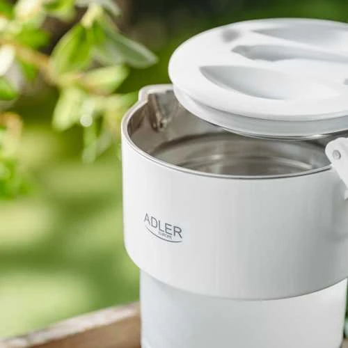 Adler Silicon Travel Virdulys | AD 1377 | Travel Virdulys | 600 W | 0.6 L | Silicon | Baltas