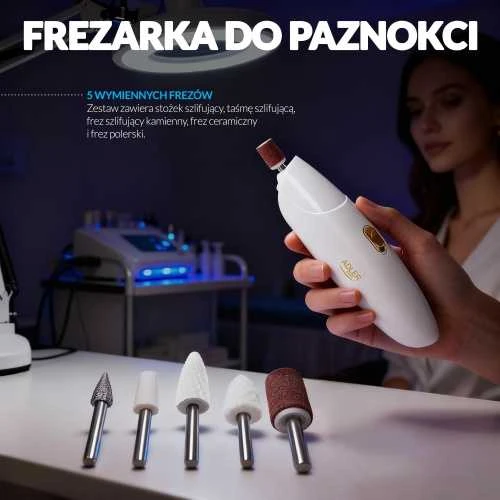 Adler | 5in1 elektrinis nagų gręžtuvas | AD 2179 | Baltas