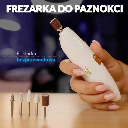 Adler | 5in1 elektrinis nagų gręžtuvas | AD 2179 | Baltas