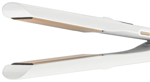 Adler AD 2330 baltas Plaukų tiesinimo žnyplės keramikinė, 5 temperatur 150?230°c, ruchome płytki 25 x 110 mm, wyświetlacz led,