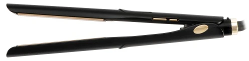 Adler AD 2330 juodos plaukų tiesinimo žnyplės, keramikinės, 5 temperatūros 150–230 °C, judančios plokštelės 25 x 110 mm, LED ekranas, automatinis išsijungimas, sukamas laidas