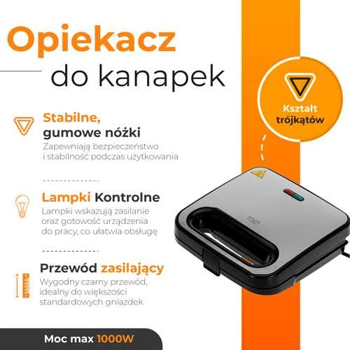 Sumuštinių keptuvas Sumuštinių skrudintuvė ADLER AD-3076