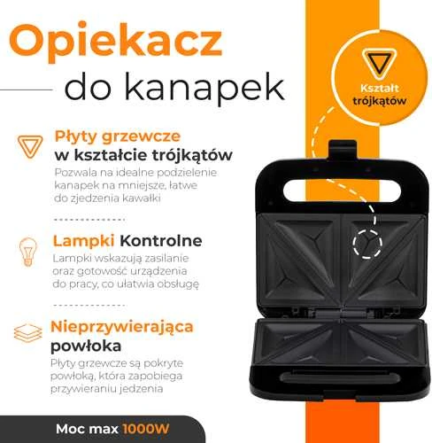 Sumuštinių keptuvas Sumuštinių skrudintuvė ADLER AD-3076