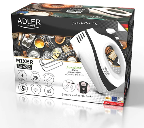 Plakiklis Adler AD 4205 juodas Maišytuvas