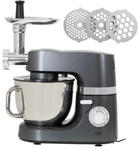 Adler | Planetary virtuvinis kombainas | AD 4221 | 1200 W | Greičių skaičius 6 | Bowl capacity 7 L | mėsmalė | Steel