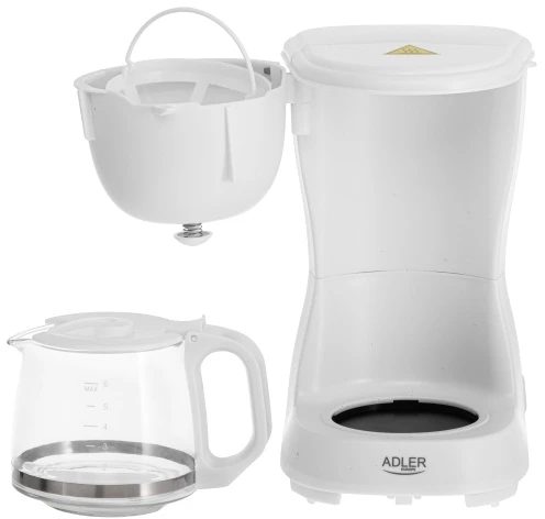 Adler AD 4381 baltas Espreso lašelinis kavos aparatas 0,6l
