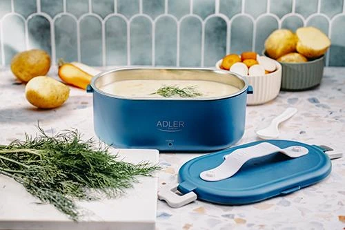 Adler elektrinė priešpiečių dėžutė | AD 4505 | Medžiaga Plastikas | Mėlyna