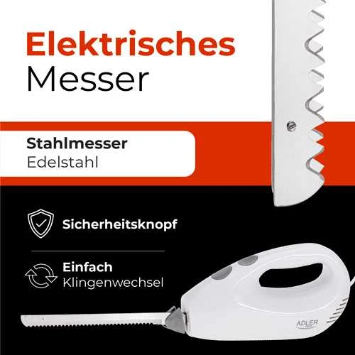 Adler AD 4512 elektrinis peilis techninėse iliustracijose