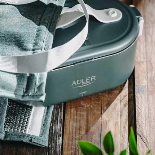 Elektra šildomas maisto indelis su termo krepšiu Adler AD 4522, žalias