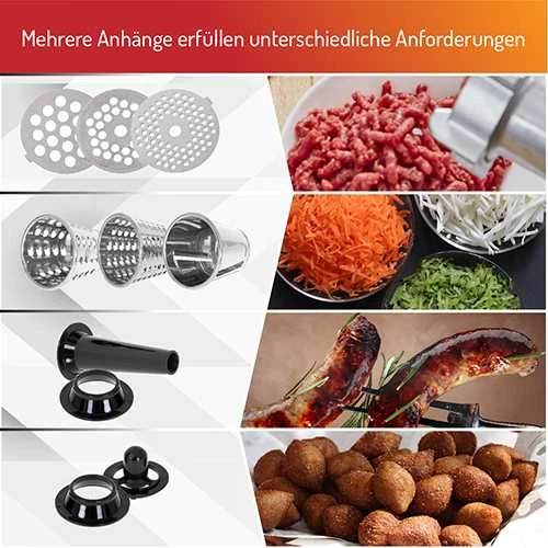 Adler | mėsmalė with a shredder | AD 4813 | Sidabrinis/Juodas | 600 W | Greičių skaičius 2 | Throughput (kg/min) 1