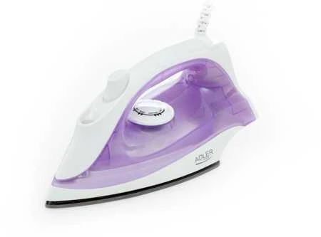Lygintuvas | Adler | AD 5019 | With cord | 1600 W | Vanduo tank capacity 100 ml | Continuous steam 10 g/min | Violet/Baltas