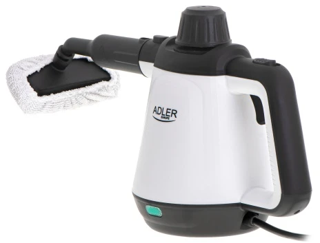 Adler | Garų valytuvas | AD 7038 | Galia 1200 W | Garų slėgis 3,5 baro | Vanduo bako talpa 0,45 L | Baltas/Juodas