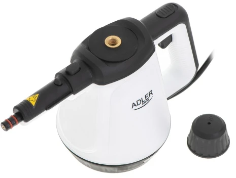 Adler | Garų valytuvas | AD 7038 | Galia 1200 W | Garų slėgis 3,5 baro | Vanduo bako talpa 0,45 L | Baltas/Juodas