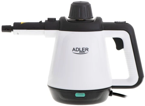 Adler | Garų valytuvas | AD 7038 | Galia 1200 W | Garų slėgis 3,5 baro | Vanduo bako talpa 0,45 L | Baltas/Juodas