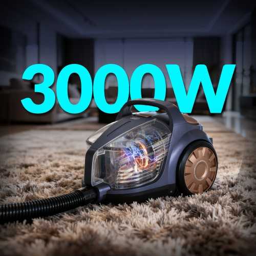Dulkių siurblys Adler Cyclone Vacuum Cleaner | AD 7076 | Bagless | Power 3000 W | Dust capacity 3.5 L | Violet