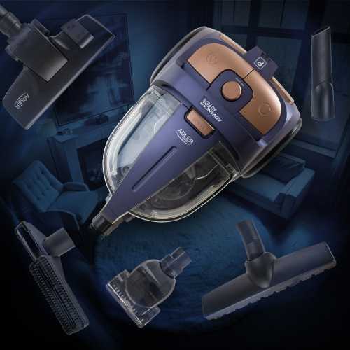 Dulkių siurblys Adler Cyclone Vacuum Cleaner | AD 7076 | Bagless | Power 3000 W | Dust capacity 3.5 L | Violet
