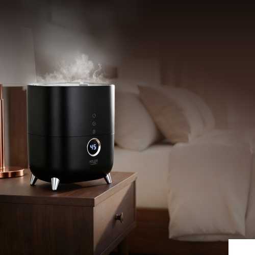 Adler | AD 7972 | Drėkintuvas | 23 W | Vanduo bako talpa 4 L | Tinka kambariams iki 35 m² | Ultragarsinis | Drėkinimo pajėgumas 150-300 ml/val | Juodas