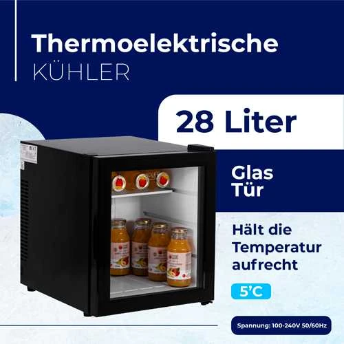 ADLER AD 8088 mini šaldytuvas su stiklinėmis durelėmis