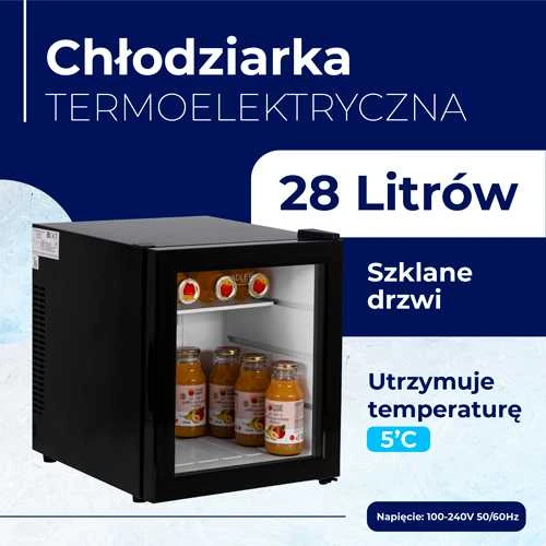 ADLER AD 8088 mini šaldytuvas su stiklinėmis durelėmis