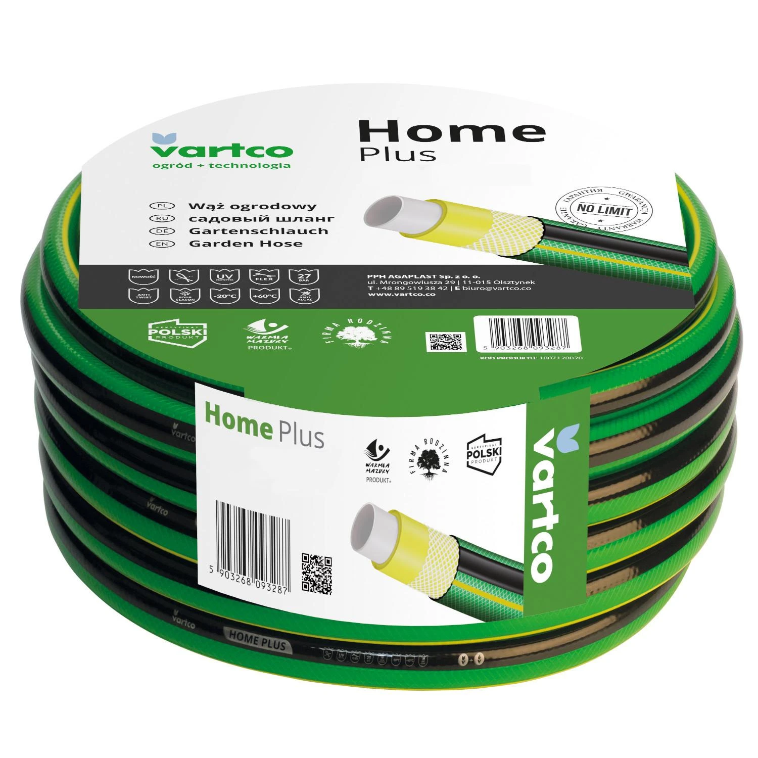 Agaplast Žarna Vartco Home Plus sodo žarna 3/4" 30 m