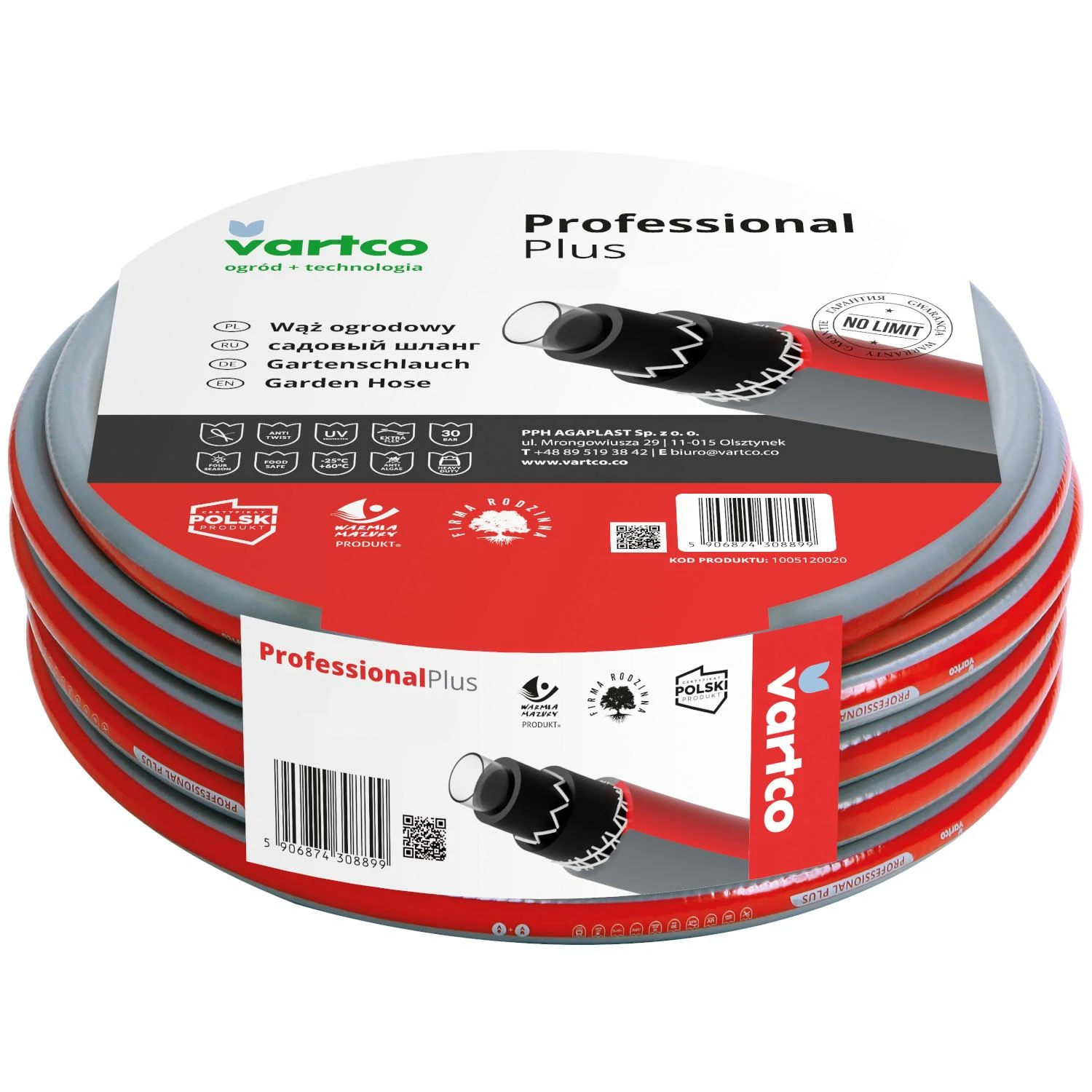 Žarna Vartco Professional Plus 1/2" sodo žarna 50 m
