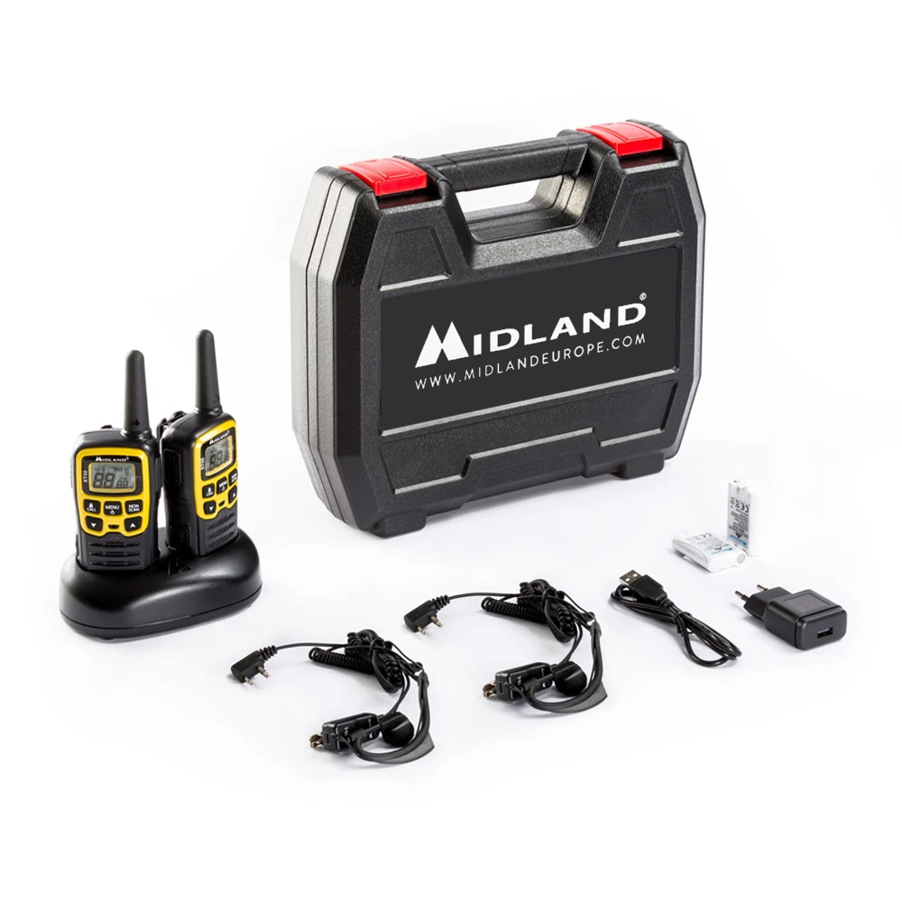 ALAN PMR MIDLAND XT50 rankinio radijo lagaminas